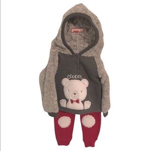 Boys 2 Piece Bear Set